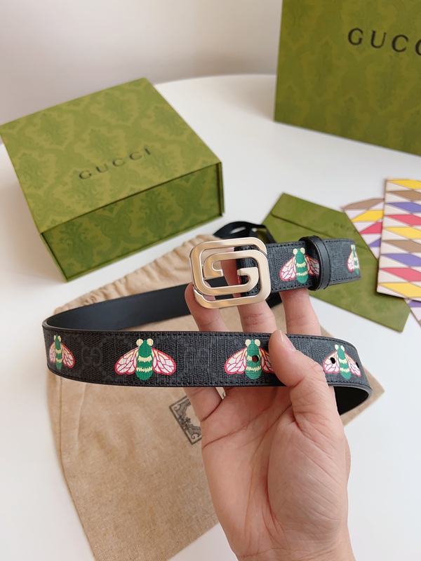 スーパーコピーグッチベルト角部分ディテール